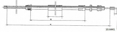CABOR 106441 -  Трос, стояночная тормозная система