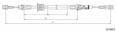 CABOR 106852 -  Трос, стояночная тормозная система