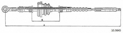 CABOR 109845 -  Трос, стояночная тормозная система