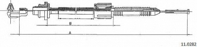 CABOR 110282 - Тросик спидометра