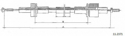 CABOR 112371 - Трос, управление сцеплением