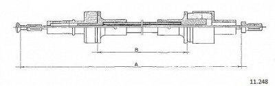 CABOR 11248 - Трос, управление сцеплением
