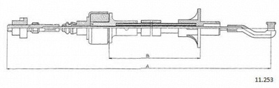 CABOR 11253 - Трос, управление сцеплением