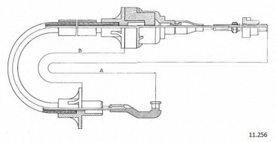 CABOR 11256 -  Трос, управление сцеплением