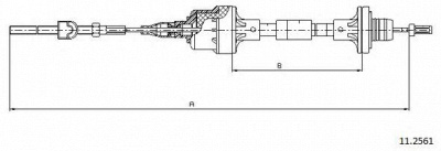 CABOR 112561 - Трос, управление сцеплением