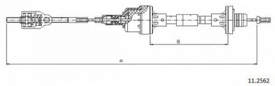 CABOR 112562 -  Трос, управление сцеплением