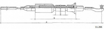 CABOR 11266 -  Трос, управление сцеплением