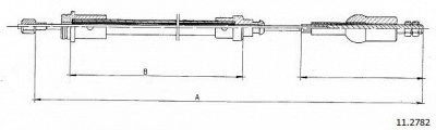 CABOR 112782 -  Трос, управление сцеплением