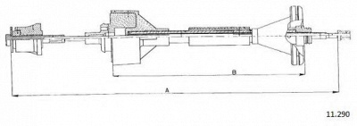 CABOR 11290 - Трос, управление сцеплением