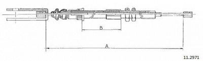 CABOR 112971 - Трос, управление сцеплением