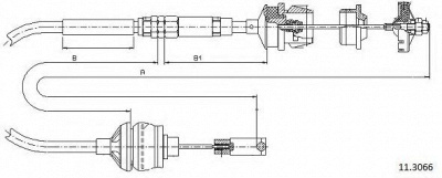 CABOR 113066 -  Трос, управление сцеплением
