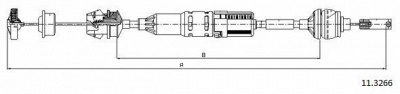CABOR 113266 -  Трос, управление сцеплением