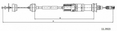 CABOR 113923 -  Трос, управление сцеплением