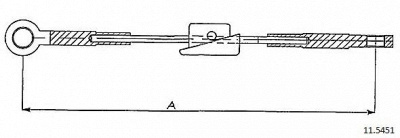 CABOR 115451 -  Трос, стояночная тормозная система