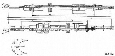 CABOR 115482 -  Трос, стояночная тормозная система