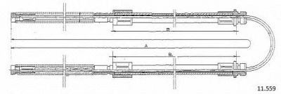 CABOR 11559 -  Трос, стояночная тормозная система