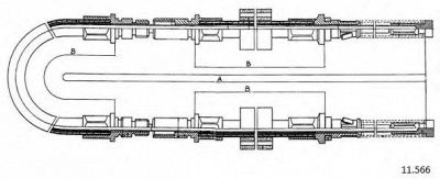 CABOR 11566 -  Трос, стояночная тормозная система