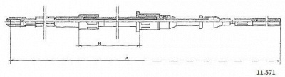 CABOR 11571 -  Трос, стояночная тормозная система