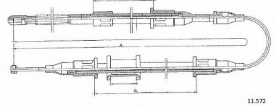 CABOR 11572 -  Трос, стояночная тормозная система