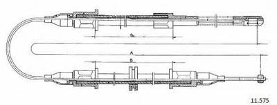 CABOR 11575 -  Трос, стояночная тормозная система