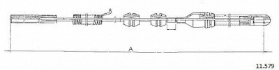 CABOR 11579 -  Трос, стояночная тормозная система