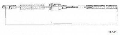 CABOR 11583 -  Трос, стояночная тормозная система