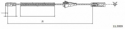 CABOR 115959 -  Трос, стояночная тормозная система