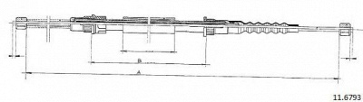 CABOR 116793 -  Трос, стояночная тормозная система