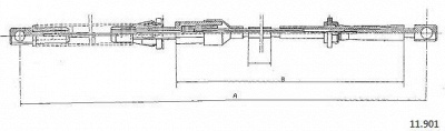 CABOR 11901 - Тросик газа