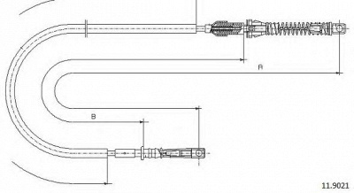 CABOR 119021 - Тросик газа