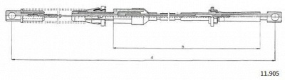 CABOR 11905 - Тросик газа