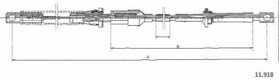 CABOR 11918 -  Тросик газа