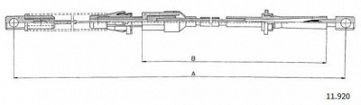 CABOR 11920 - Тросик газа