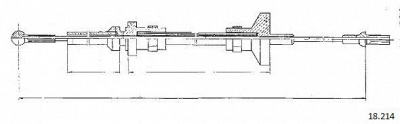 CABOR 18214 -  Трос, управление сцеплением