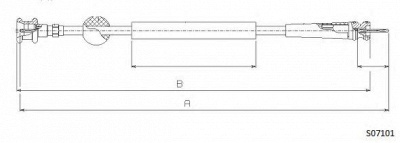 CABOR s07101 -  Тросик спидометра