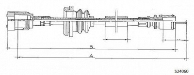 CABOR s24060 -  Тросик спидометра