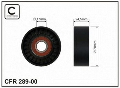 CAFFARO 28800 -  Натяжной ролик, поликлиновойремень