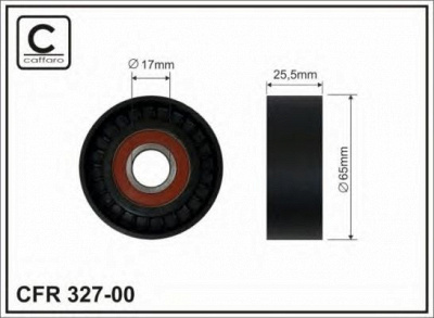 CAFFARO 32700 -  РОЛИК П/КЛИН. РЕМНЯ PSA C5/6/8, RE CLIO II, LAGUNA