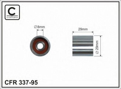 CAFFARO 33795 -  Ролик нятяжителя ремня ГРМ