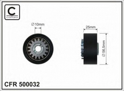 CAFFARO 500032 -  Натяжной ролик, поликлиновойремень