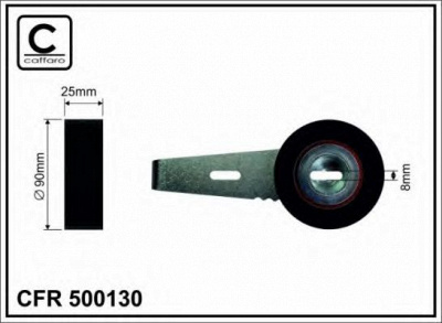 CAFFARO 500130 -  Натяжитель ремня, клиновой зубча