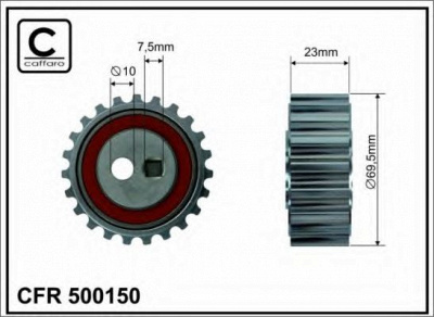 CAFFARO 500150 -  Натяжной ролик, ремень ГРМ