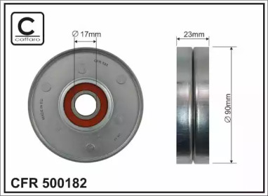 CAFFARO 500182 -  Натяжной ролик, поликлиновойремень