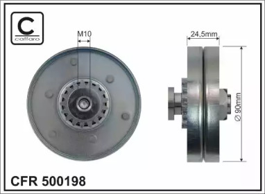 CAFFARO 500198 -  Натяжной ролик, поликлиновойремень