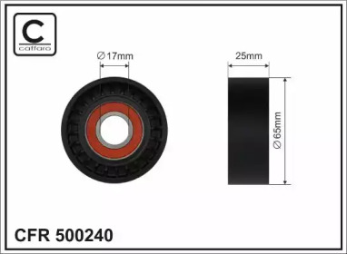 CAFFARO 500240 -  РОЛИК П/КЛИН. РЕМНЯ FO C-MAX, FOCUS III, KUGA I,II
