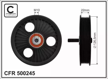 CAFFARO 500245 -  Натяжной ролик, поликлиновой ремень