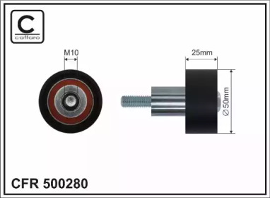 CAFFARO 500280 -  Паразитный / ведущий ролик, зубчатый ремень