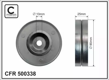 CAFFARO 500338 -  Натяжной ролик, поликлиновой ремень