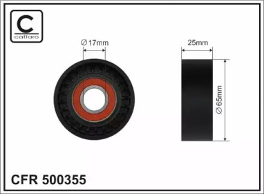 CAFFARO 500355 -  Натяжной ролик, поликлиновойремень