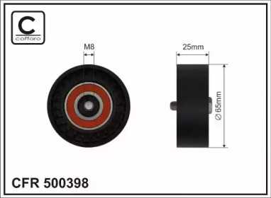 CAFFARO 500398 -  РОЛИК П/КЛИН. РЕМНЯ MB CLS 11-, E(W212) 11-, SLK